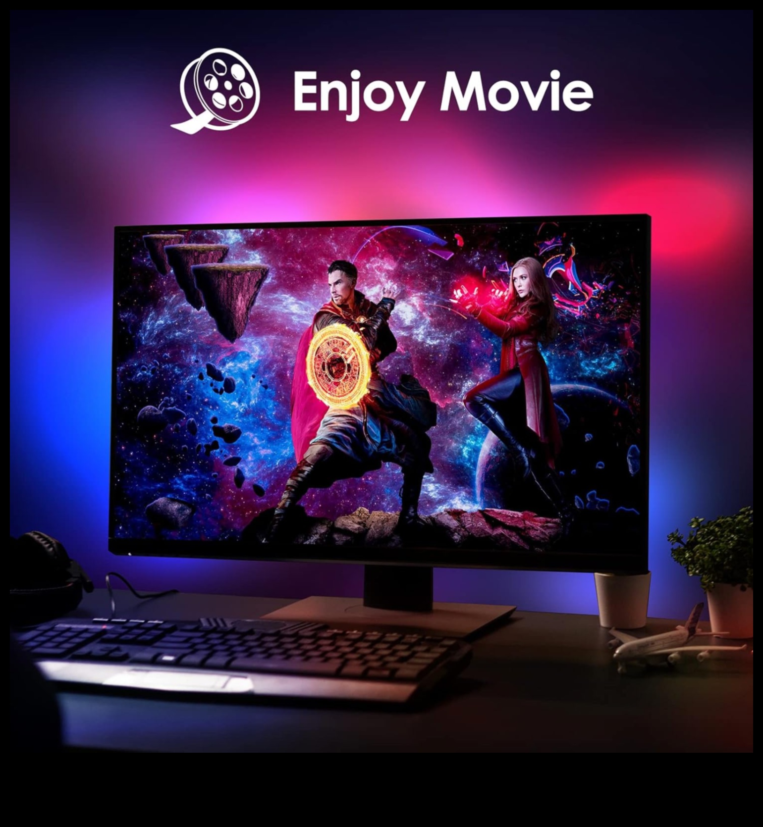 Görsel Senfoni: Eşzamanlı RGB Aydınlatmalı Monitörler